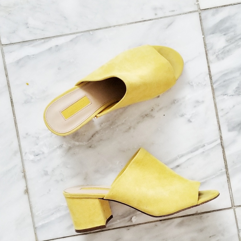 Forever 21 heel block mules